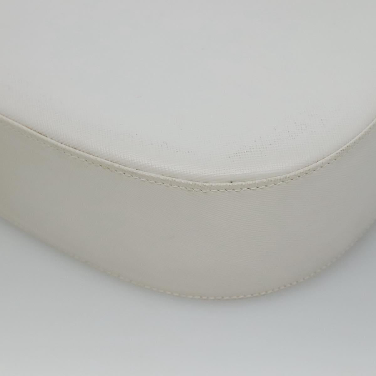 Salvatore Ferragamo Shoulder Bag Leather White Auth bs23066