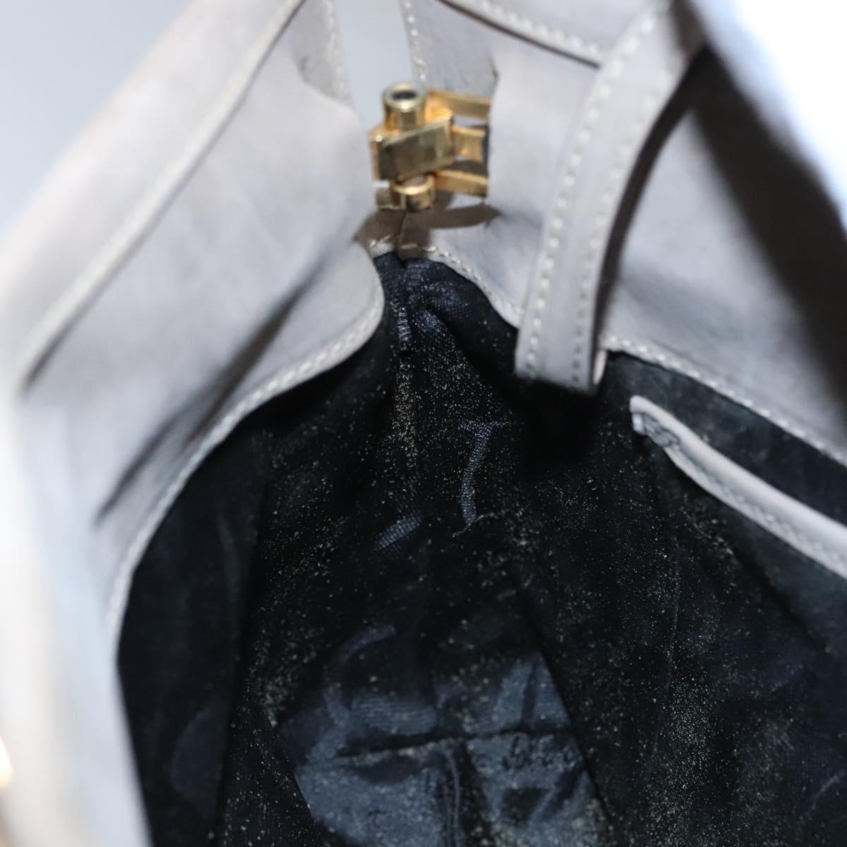 Salvatore Ferragamo Vala Shoulder Bag Suede Beige Auth bs23073