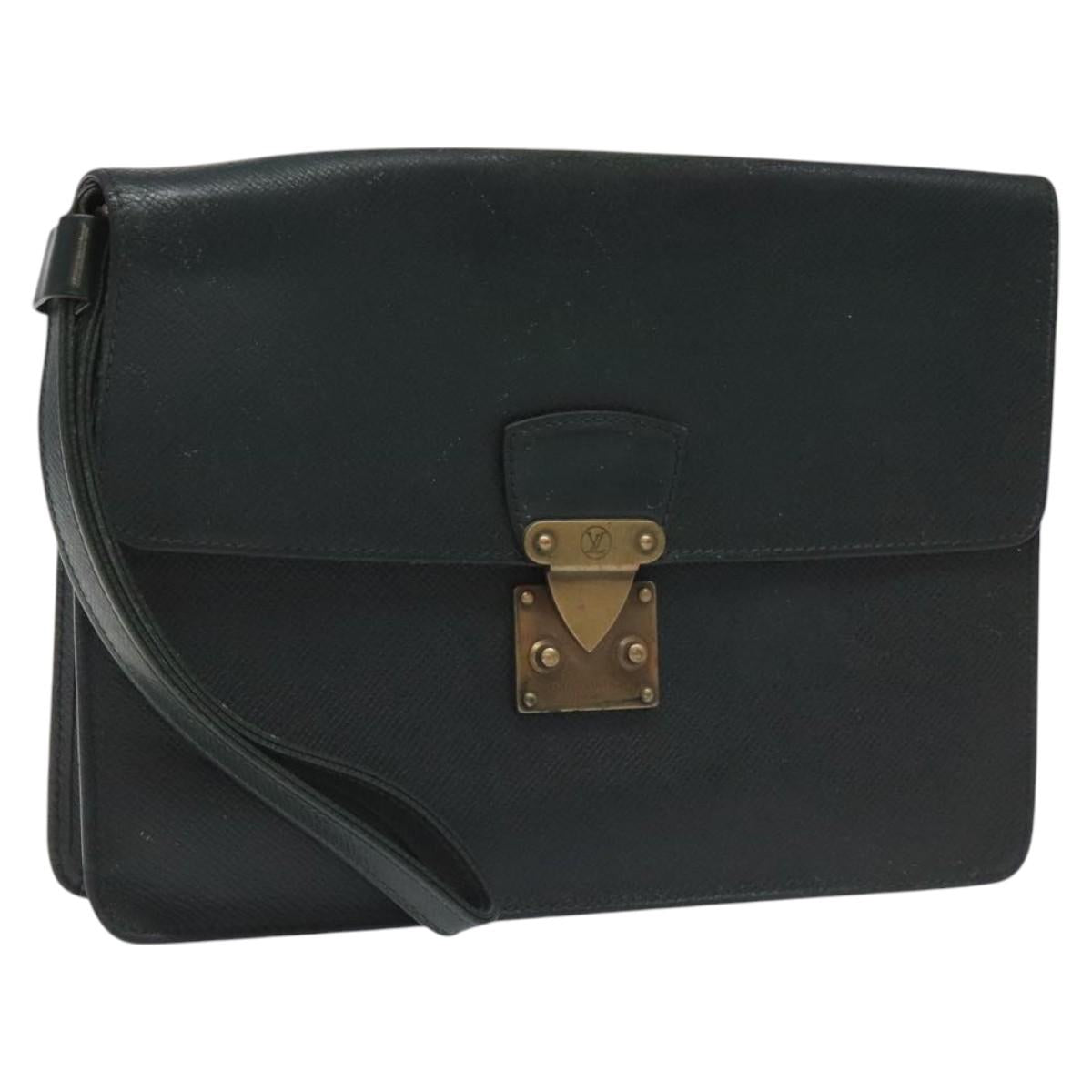 LOUIS VUITTON Taiga Pochette Kourad Clutch Bag Epicea M30194 LV Auth bs23129