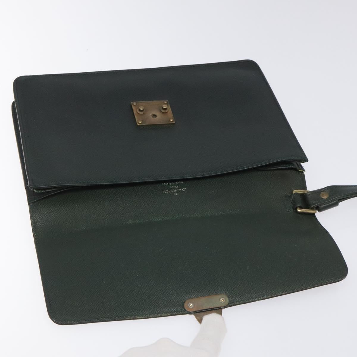 LOUIS VUITTON Taiga Pochette Kourad Clutch Bag Epicea M30194 LV Auth bs23129