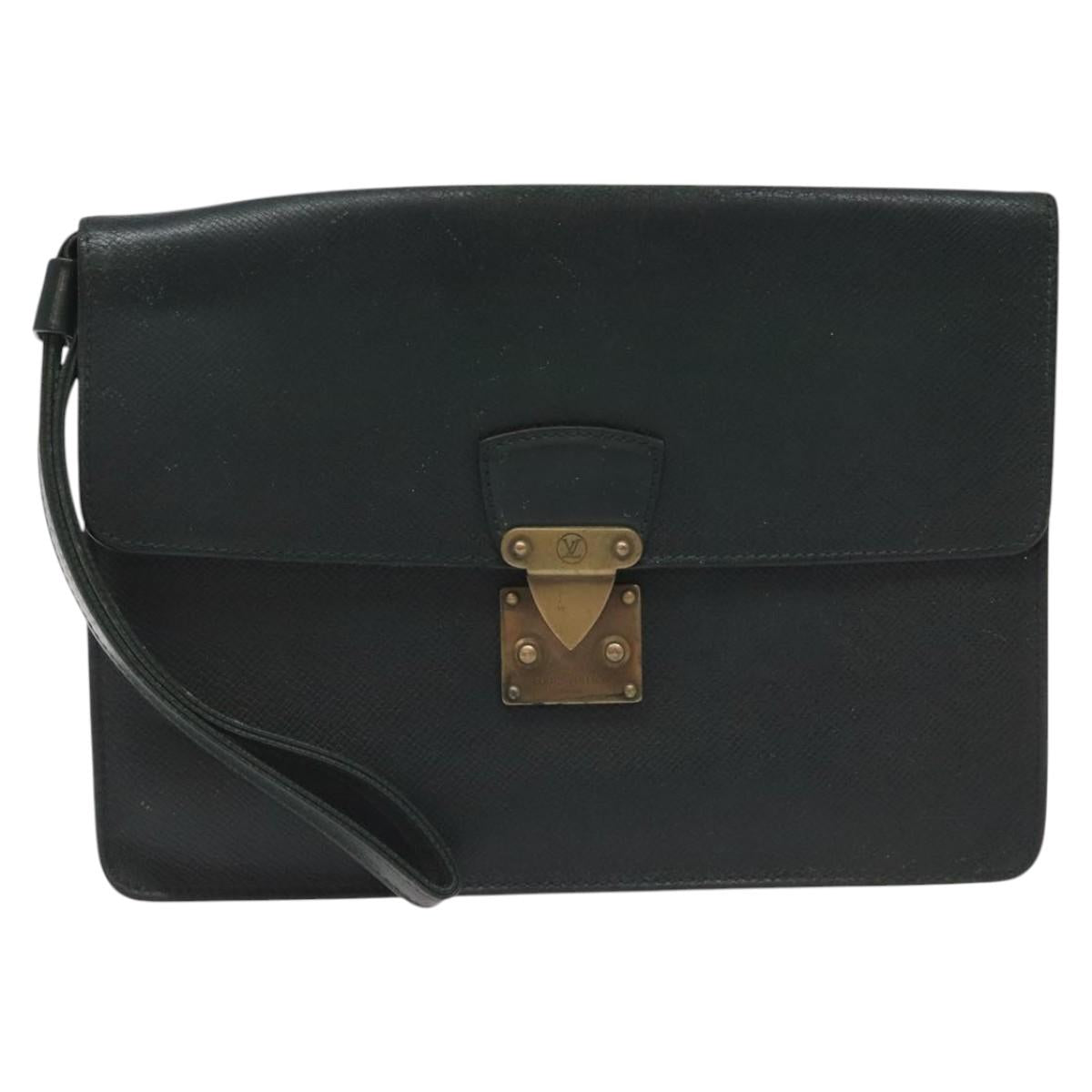 LOUIS VUITTON Taiga Pochette Kourad Clutch Bag Epicea M30194 LV Auth bs23129