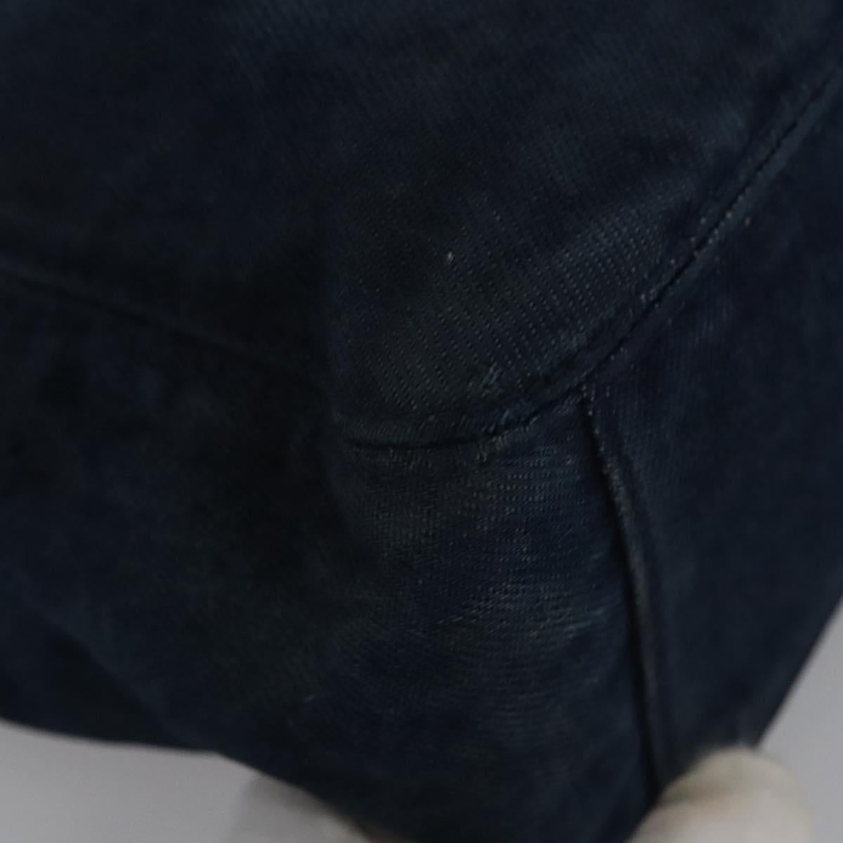 CHANEL Hand Bag Denim Blue CC Auth bs23137