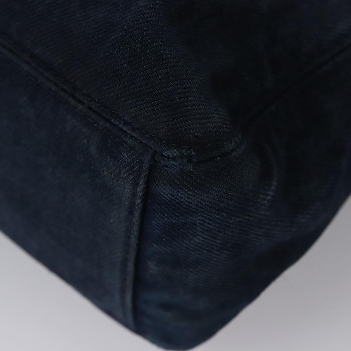 CHANEL Hand Bag Denim Blue CC Auth bs23137