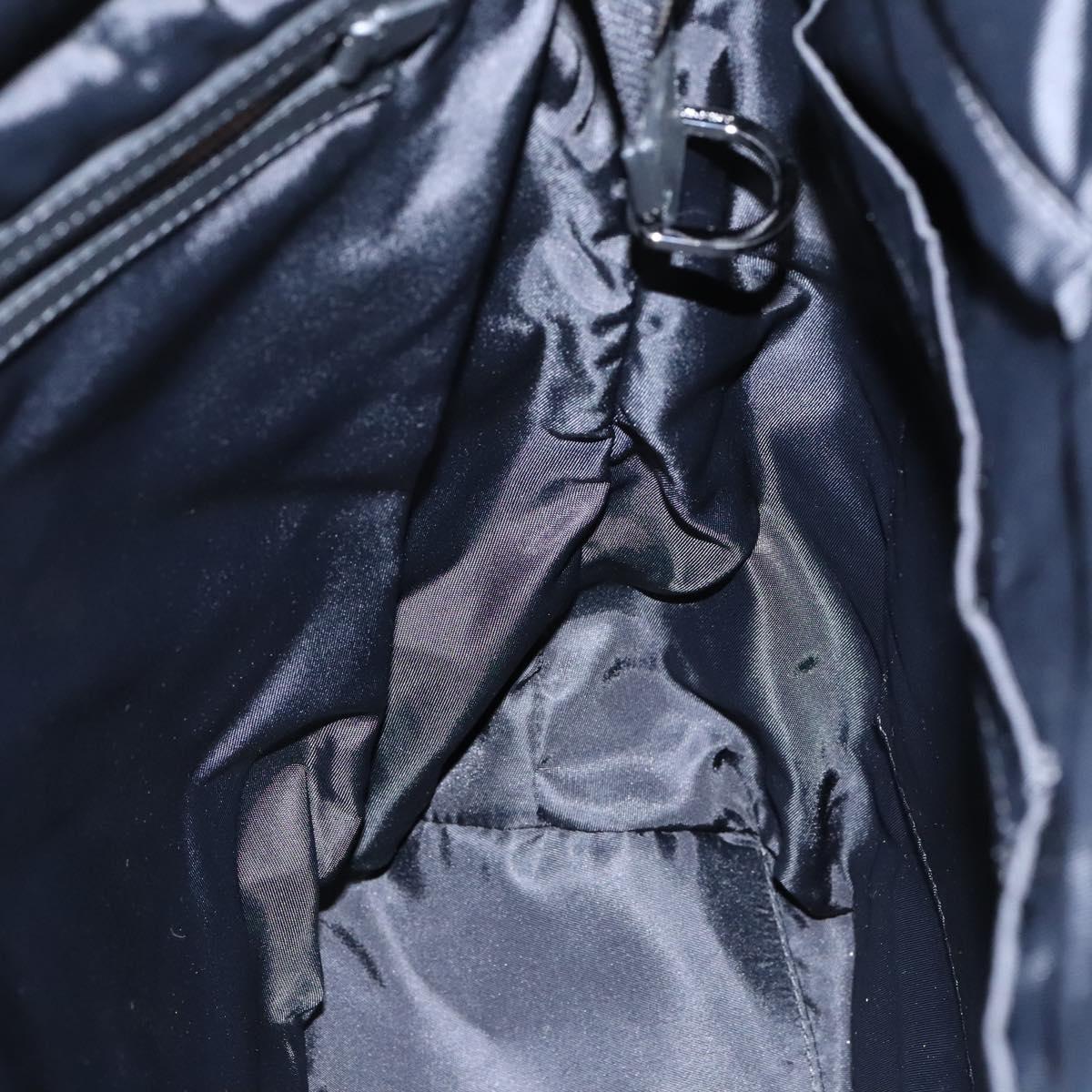 DOLCE&GABBANA Leopard Hand Bag Canvas 2way Green Black Auth bs23143