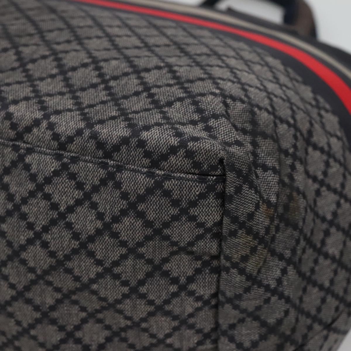 GUCCI Diamante Tote Bag Nylon Navy Silver 267922 Auth bs23152