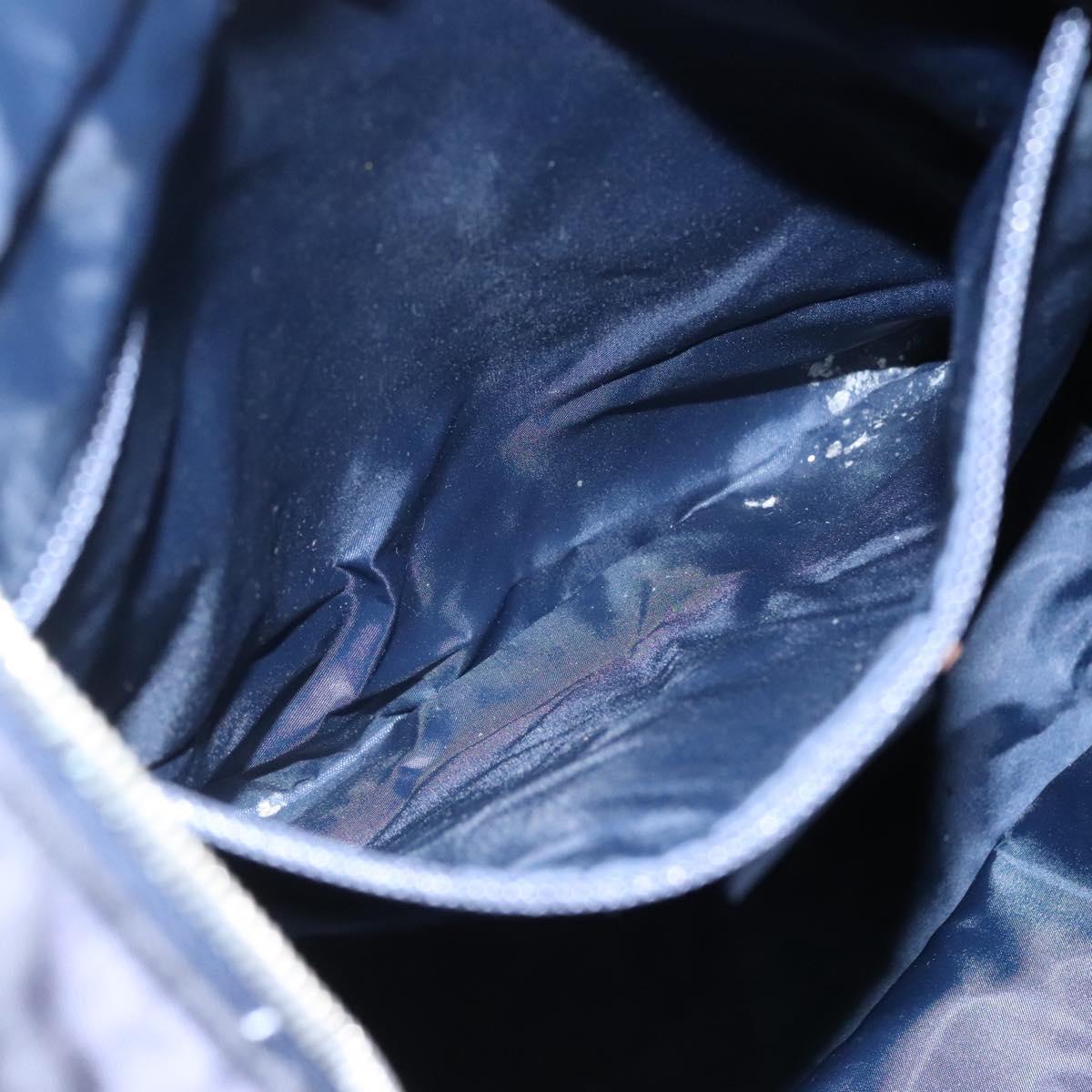 GUCCI Diamante Tote Bag Nylon Navy Silver 267922 Auth bs23152
