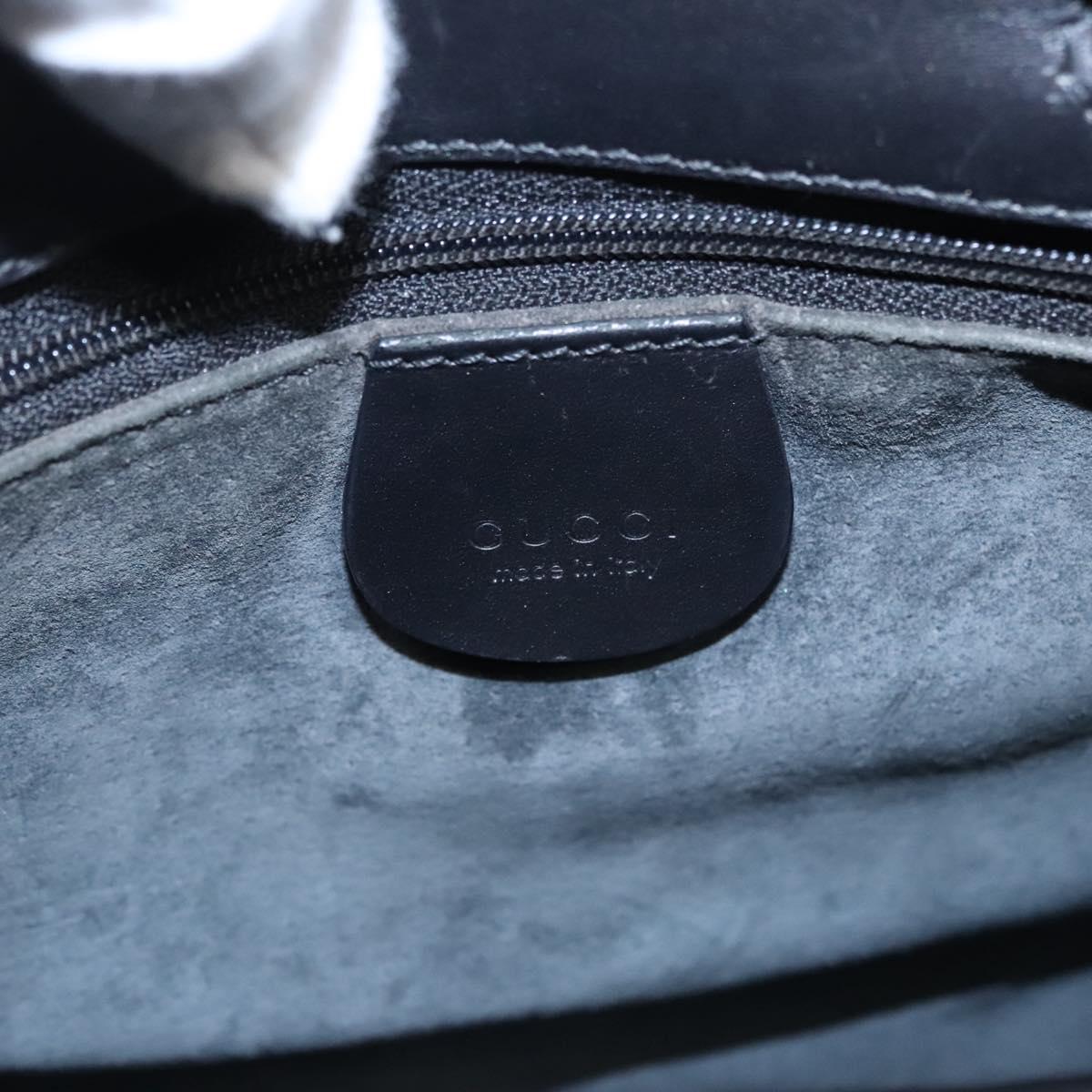 GUCCI Hand Bag Patent leather 2way Silver 001 2020 1854 Auth bs23158