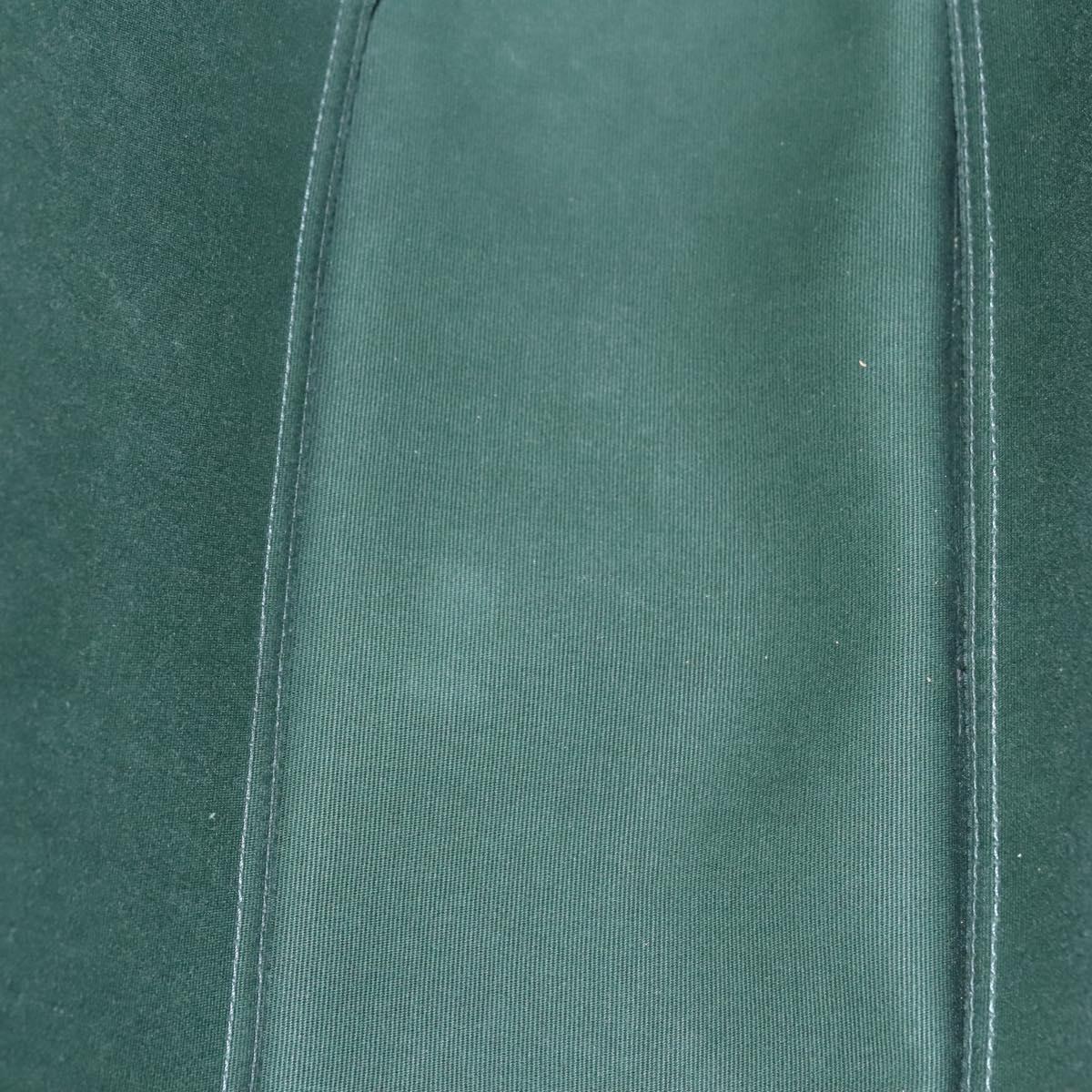 HERMES Kabak Elan PM Hand Bag Canvas 2way Green Auth bs23159