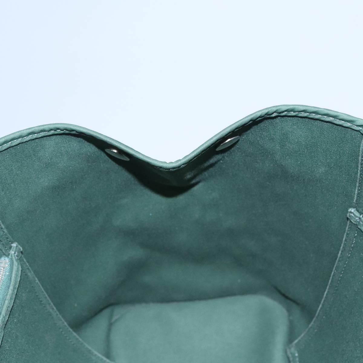 HERMES Kabak Elan PM Hand Bag Canvas 2way Green Auth bs23159
