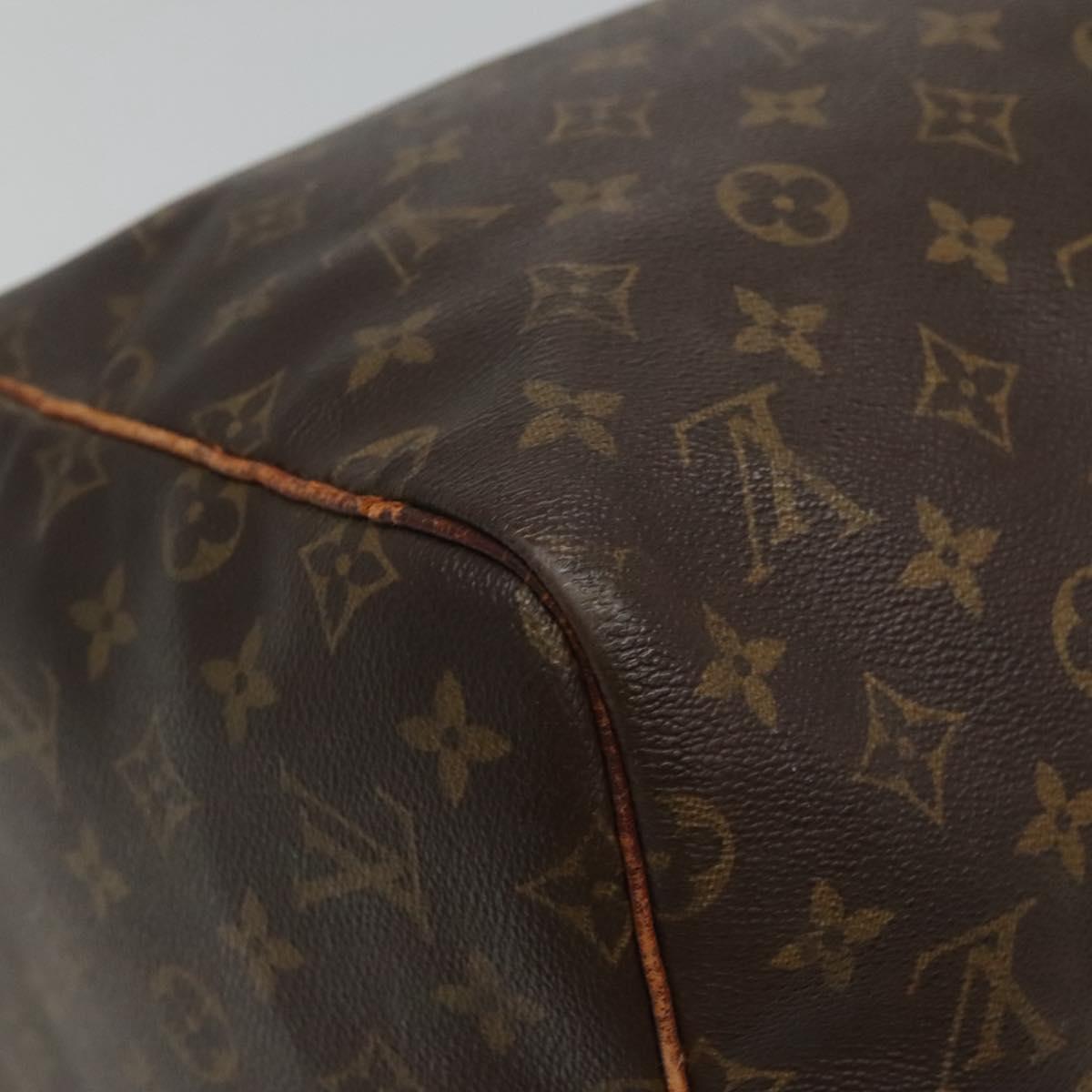 LOUIS VUITTON Monogram Keepall 55 Boston Bag M41424 LV Auth bs23192