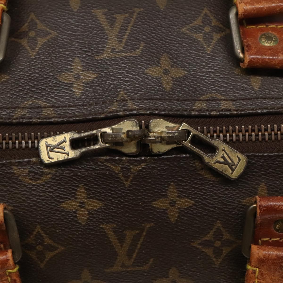 LOUIS VUITTON Monogram Keepall 55 Boston Bag M41424 LV Auth bs23192