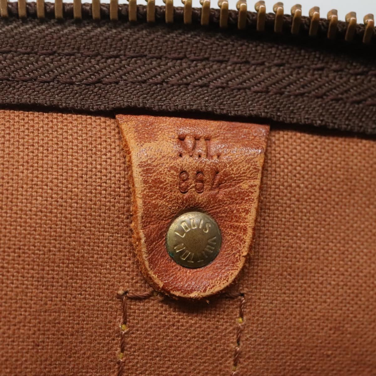 LOUIS VUITTON Monogram Keepall 55 Boston Bag M41424 LV Auth bs23192