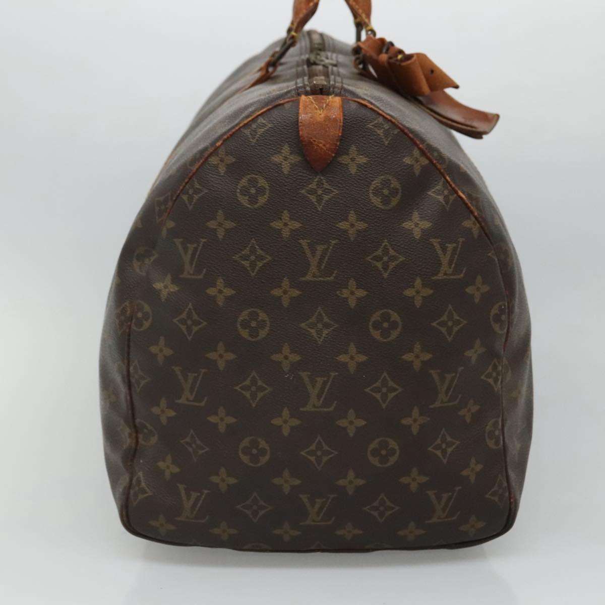 LOUIS VUITTON Monogram Keepall 55 Boston Bag M41424 LV Auth bs23192
