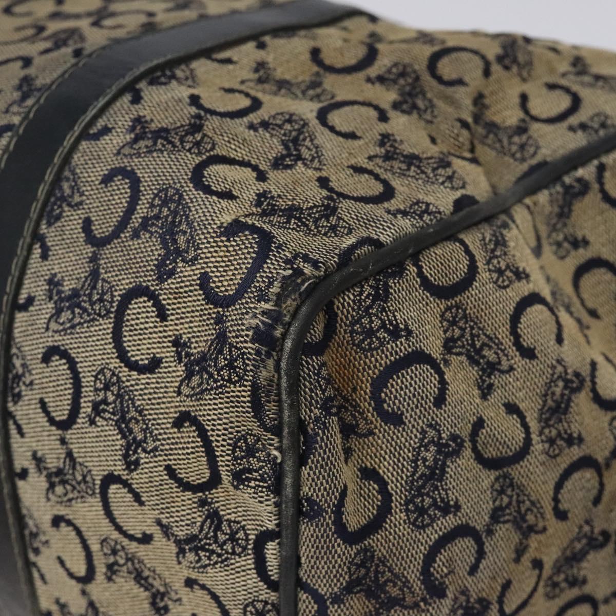 CELINE C Macadam Hand Bag Canvas Navy Auth bs23204