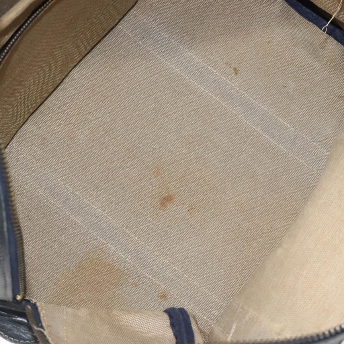 CELINE C Macadam Hand Bag Canvas Navy Auth bs23204