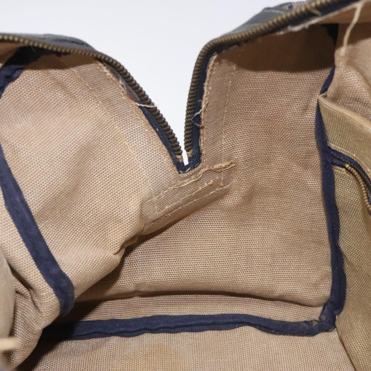 CELINE C Macadam Hand Bag Canvas Navy Auth bs23204