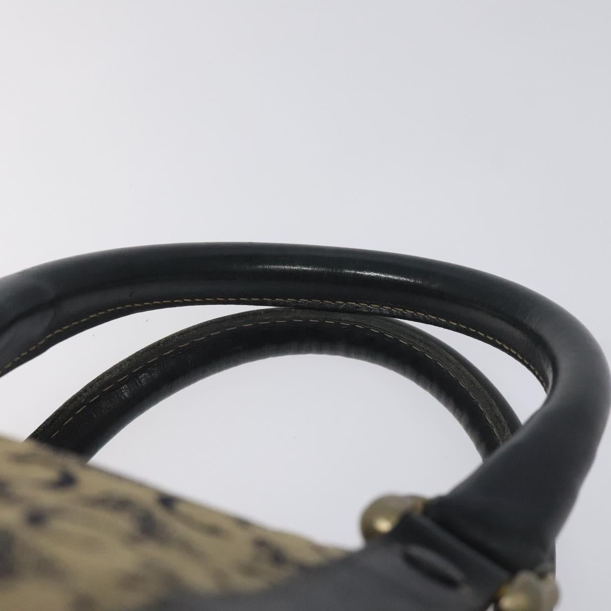 CELINE C Macadam Hand Bag Canvas Navy Auth bs23204