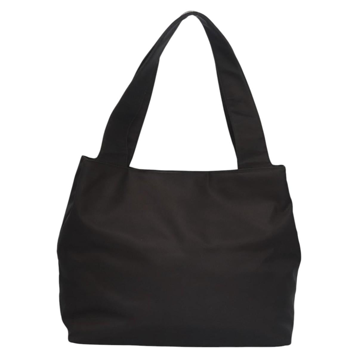 Salvatore Ferragamo Gancini Tote Bag Nylon Brown Auth bs23209