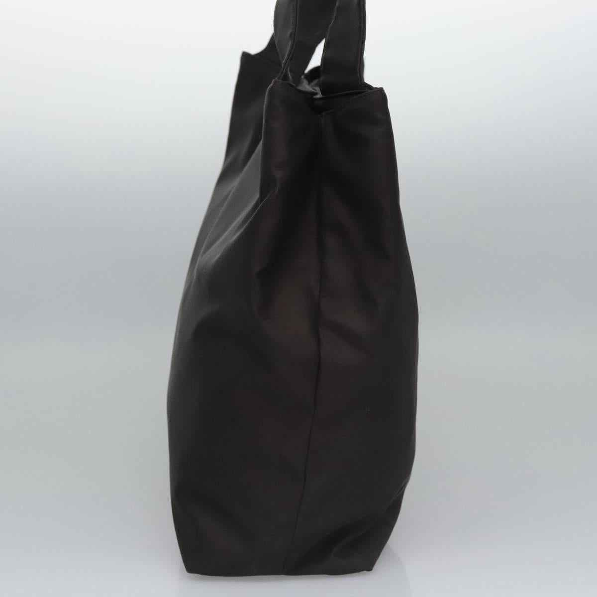 Salvatore Ferragamo Gancini Tote Bag Nylon Brown Auth bs23209