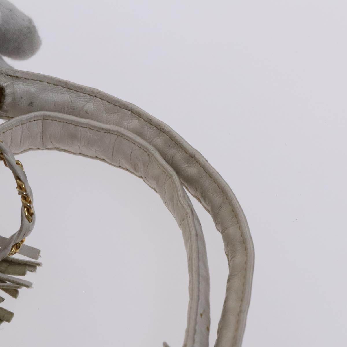 BALLY INTRECCIATO Shoulder Boston Bag Leather 3Set Black White Auth bs23216