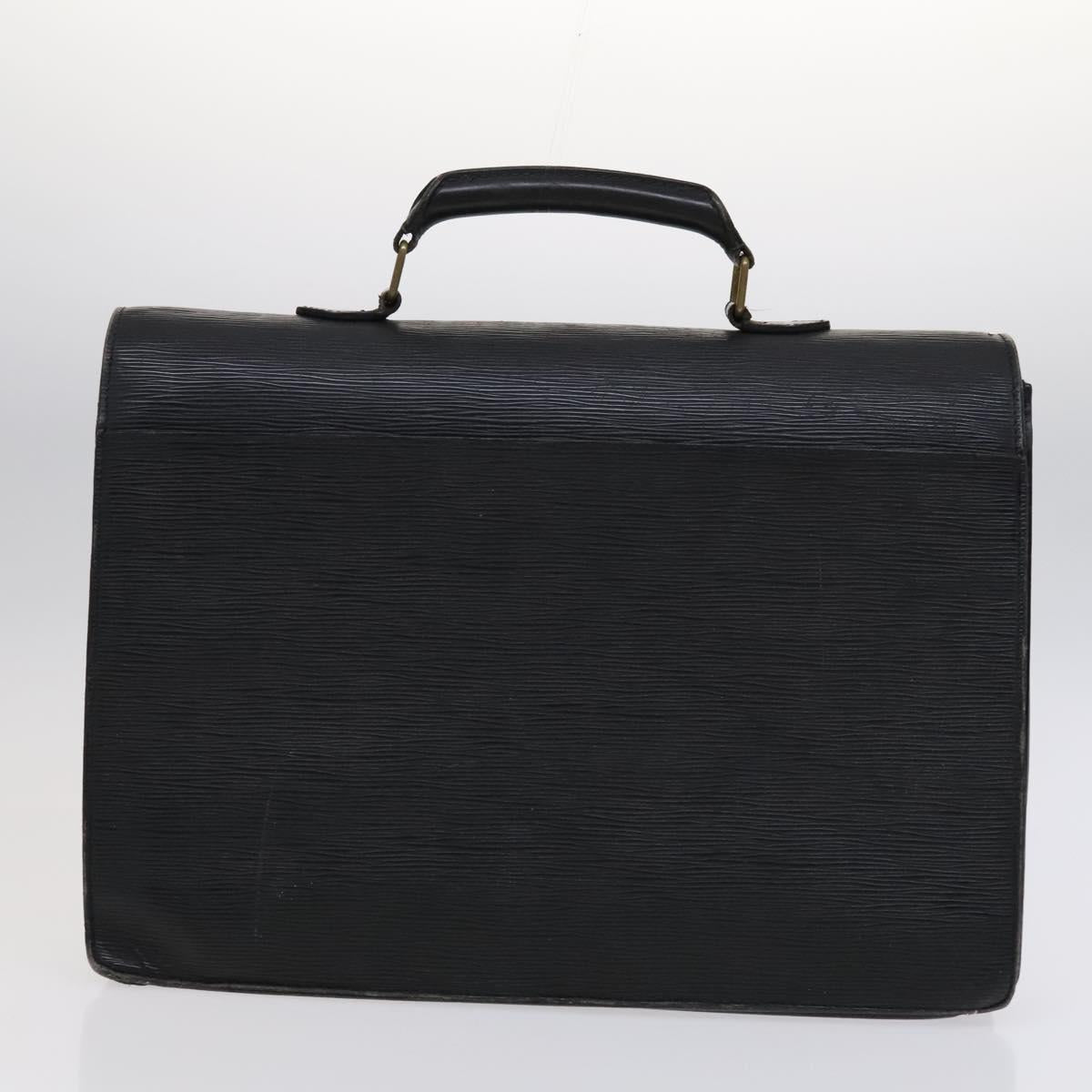 LOUIS VUITTON Monogram Epi Hand Bag 3Set Black LV Auth bs23217