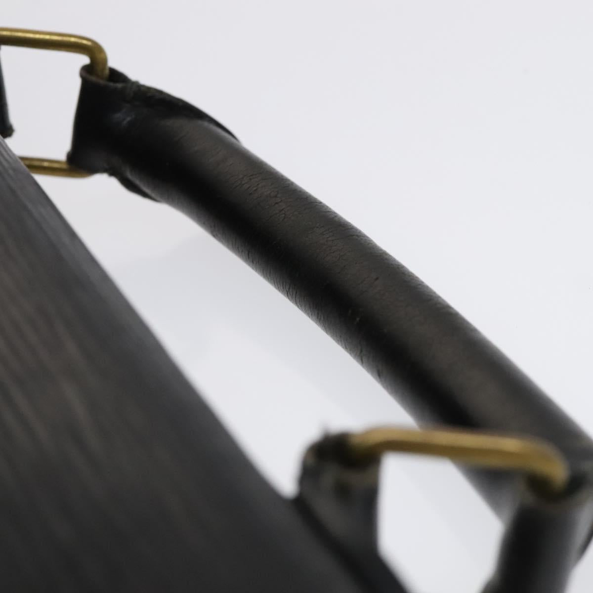 LOUIS VUITTON Monogram Epi Hand Bag 3Set Black LV Auth bs23217