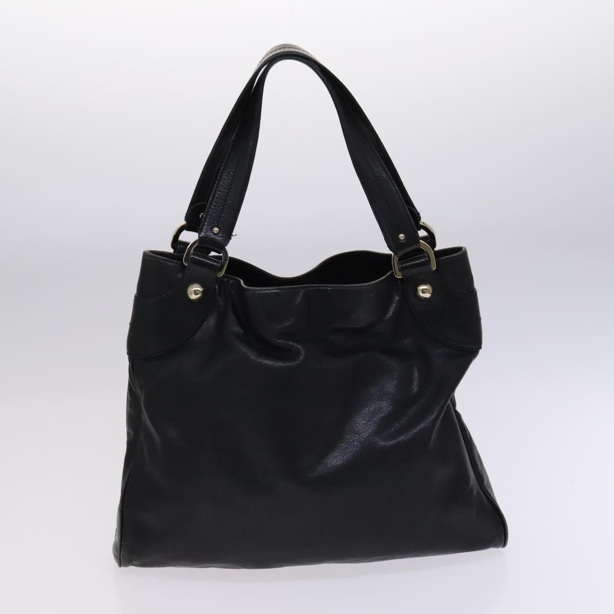 BALLY Shoulder Bag Canvas Leather 2Set Beige Black Auth bs23228