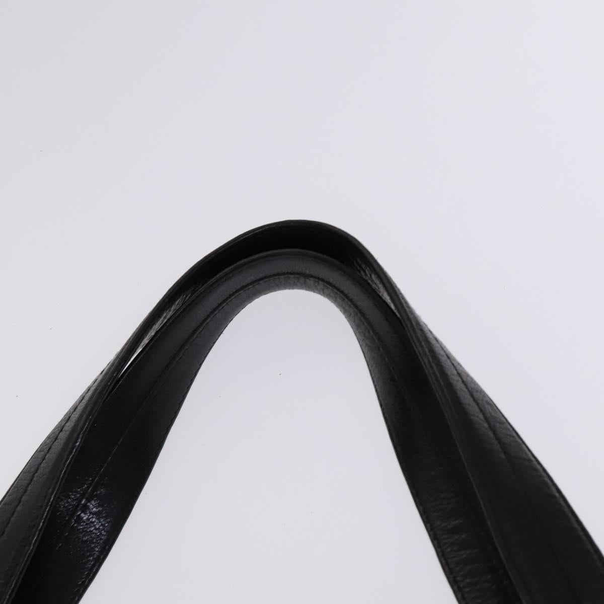 BALLY Shoulder Bag Canvas Leather 2Set Beige Black Auth bs23228