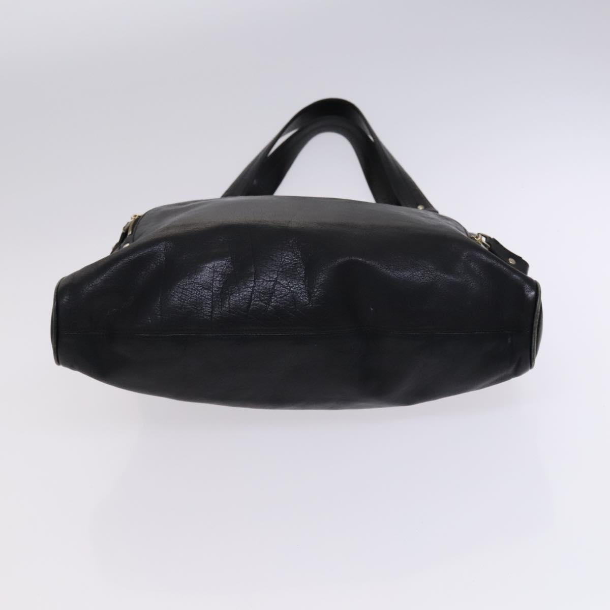 BALLY Shoulder Bag Canvas Leather 2Set Beige Black Auth bs23228