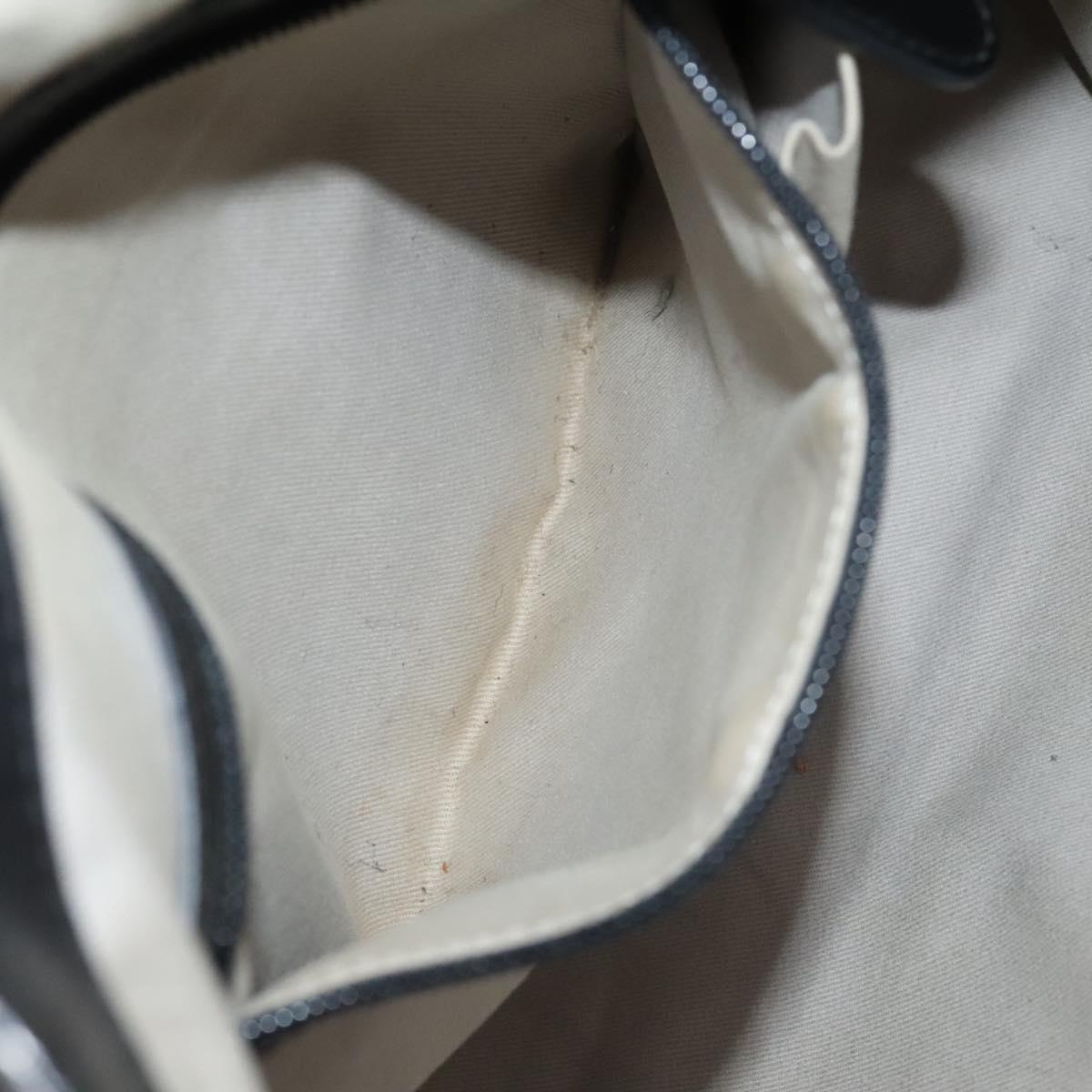 BALLY Shoulder Bag Canvas Leather 2Set Beige Black Auth bs23228