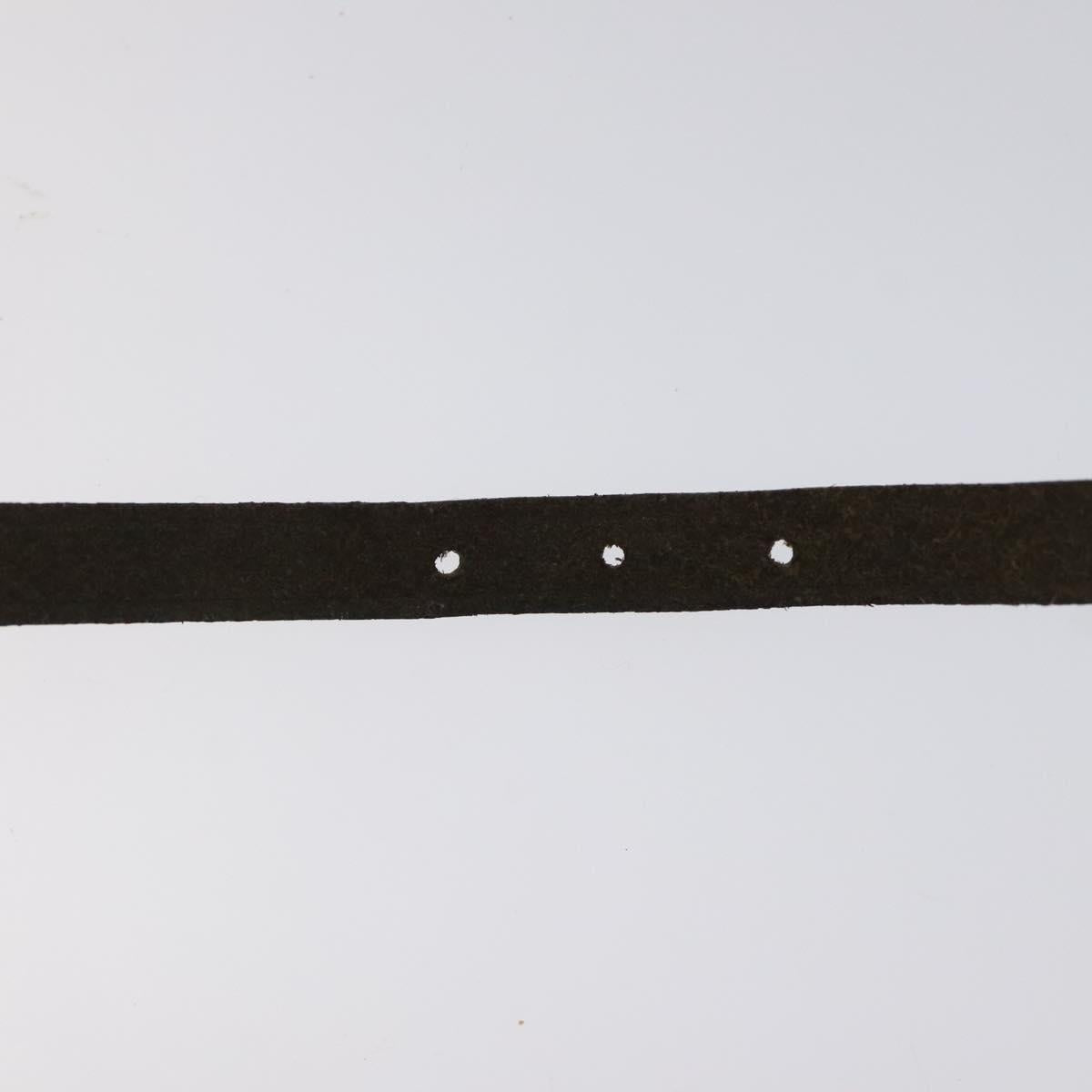 HERMES Appi 3 Bracelet Leather Black Auth bs23243