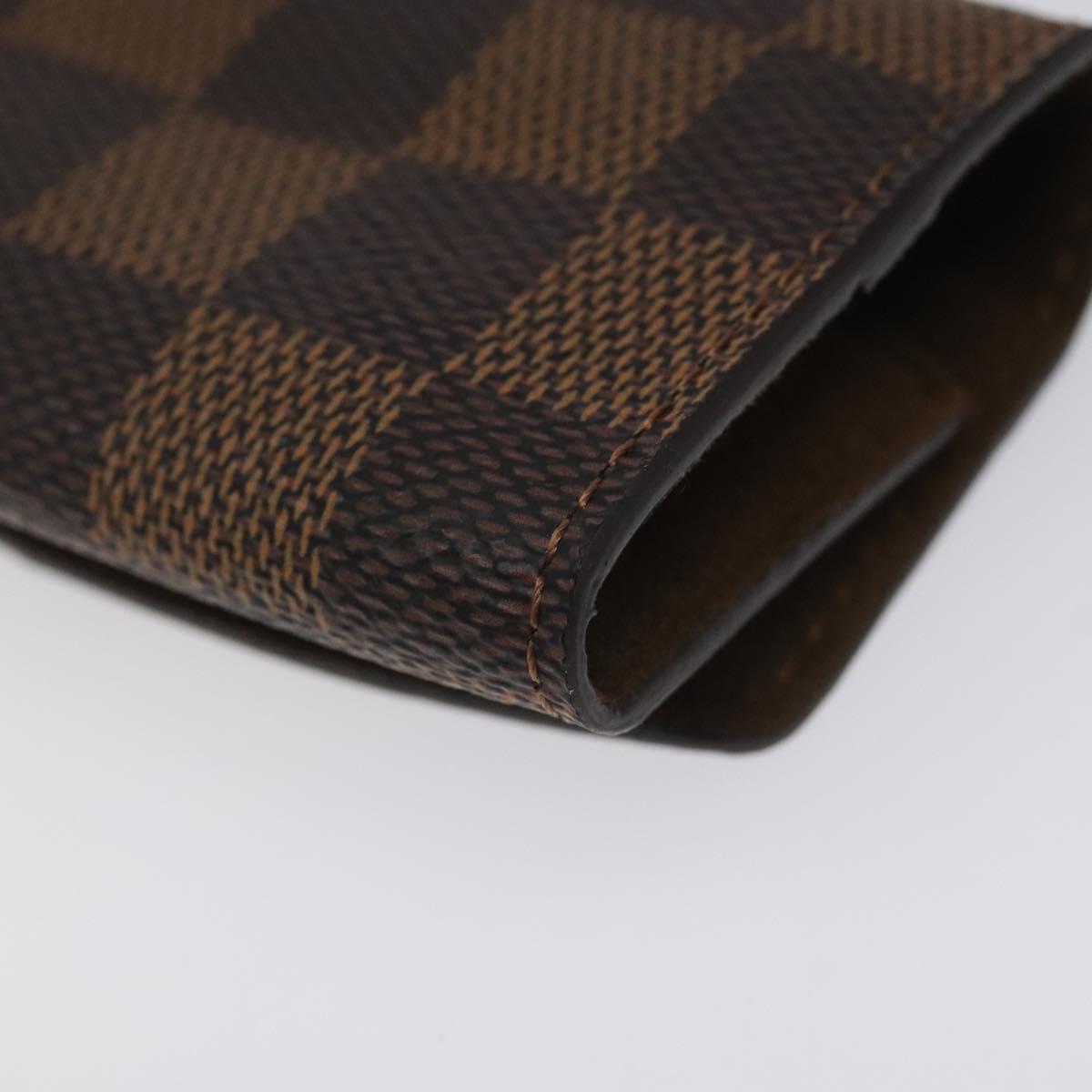 LOUIS VUITTON Damier Ebene Buton De Manchette Cuffs LV Auth bs23253