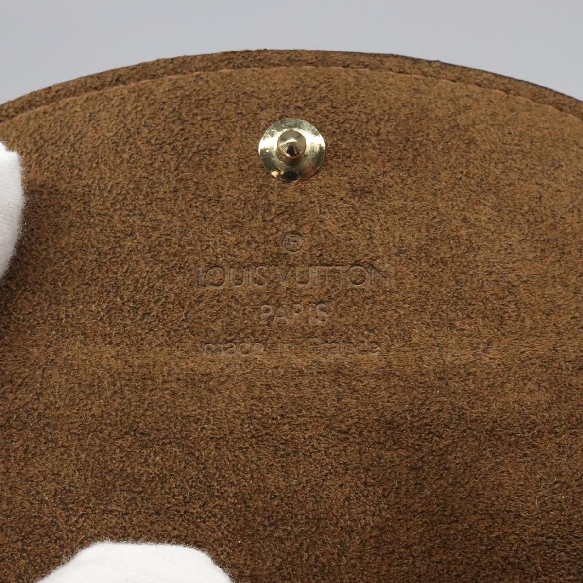 LOUIS VUITTON Damier Ebene Buton De Manchette Cuffs LV Auth bs23253