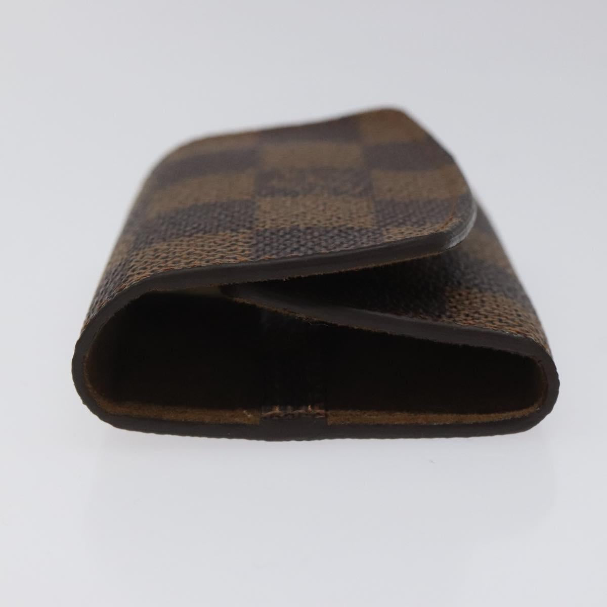 LOUIS VUITTON Damier Ebene Buton De Manchette Cuffs LV Auth bs23253