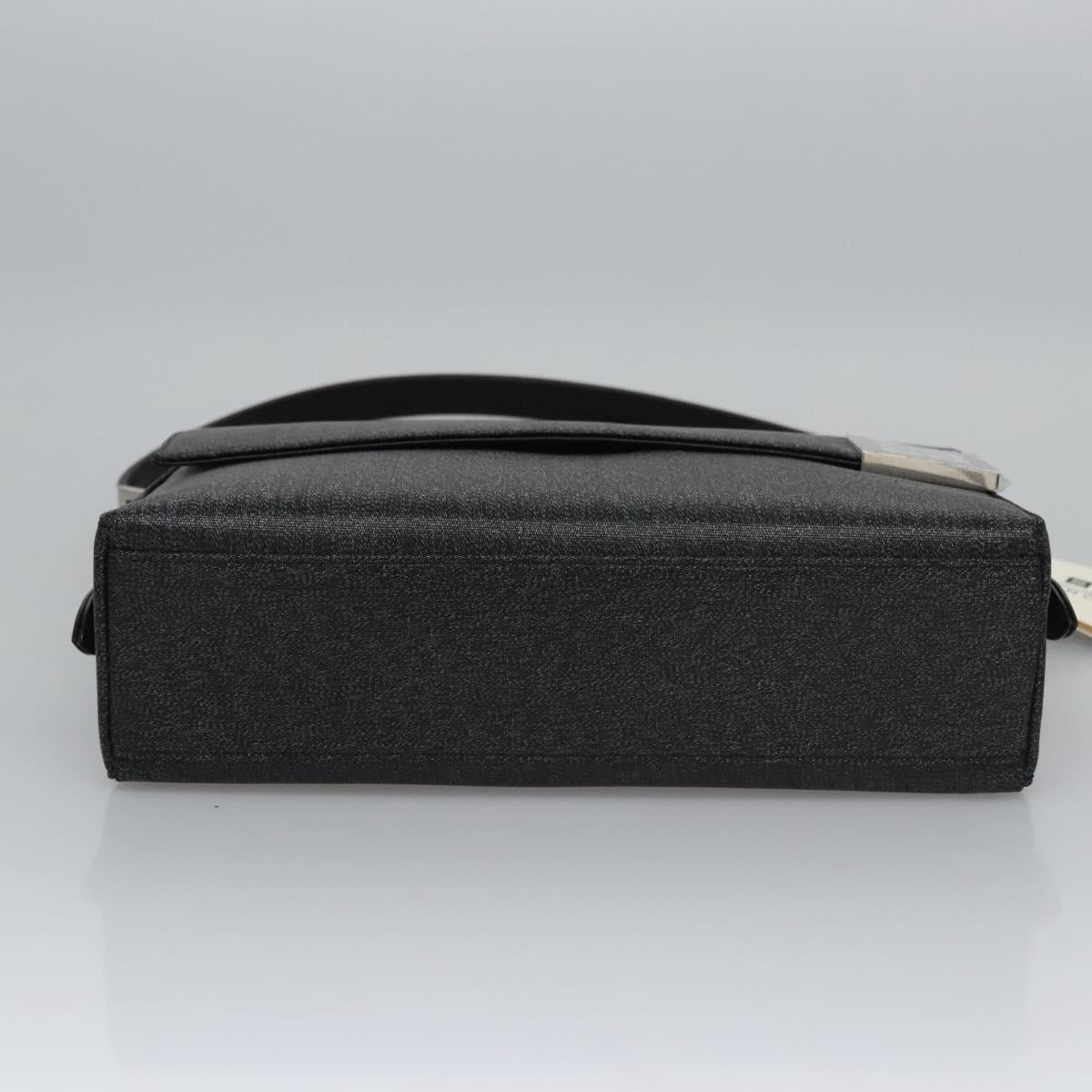 GIVENCHY Shoulder Bag PVC Black Silver Auth bs23328