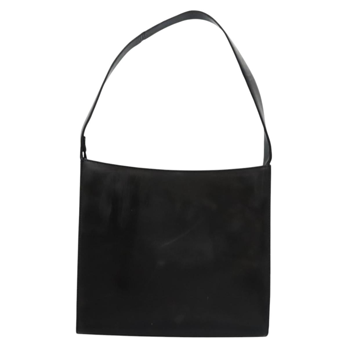 GUCCI Shoulder Bag Patent leather Black Silver 001 3065 Auth bs23367