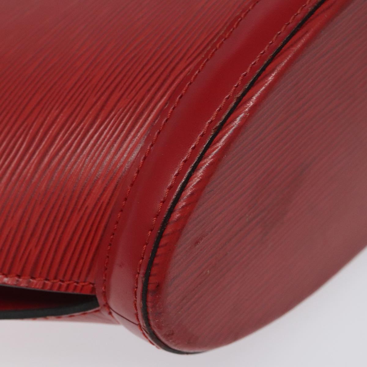 LOUIS VUITTON Epi Saint Jacques Poignees Long Hand Bag Red M52337 Auth bs23379