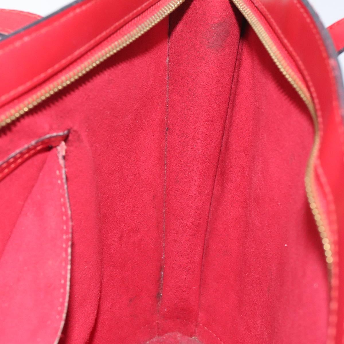 LOUIS VUITTON Epi Saint Jacques Poignees Long Hand Bag Red M52337 Auth bs23379