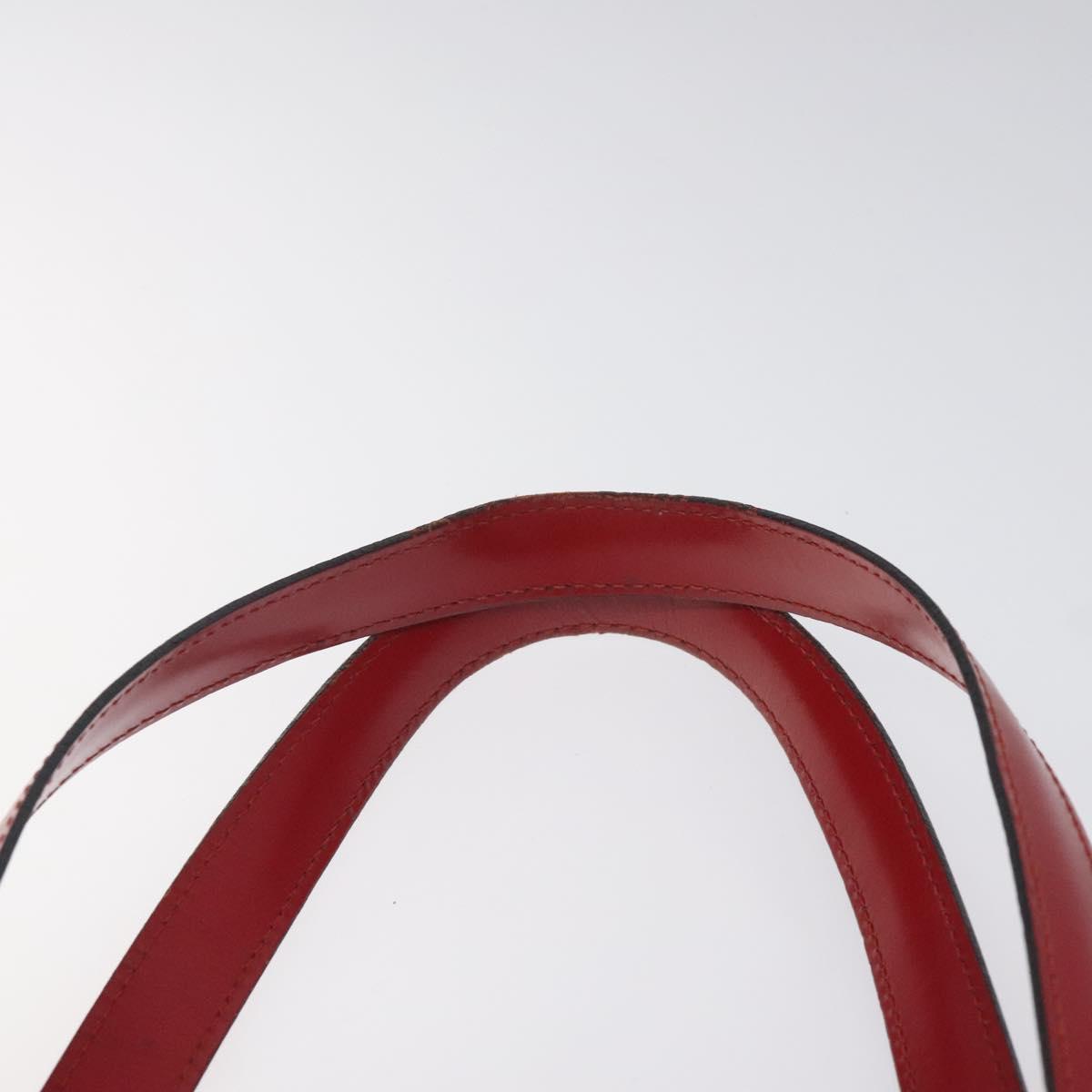 LOUIS VUITTON Epi Saint Jacques Poignees Long Hand Bag Red M52337 Auth bs23379