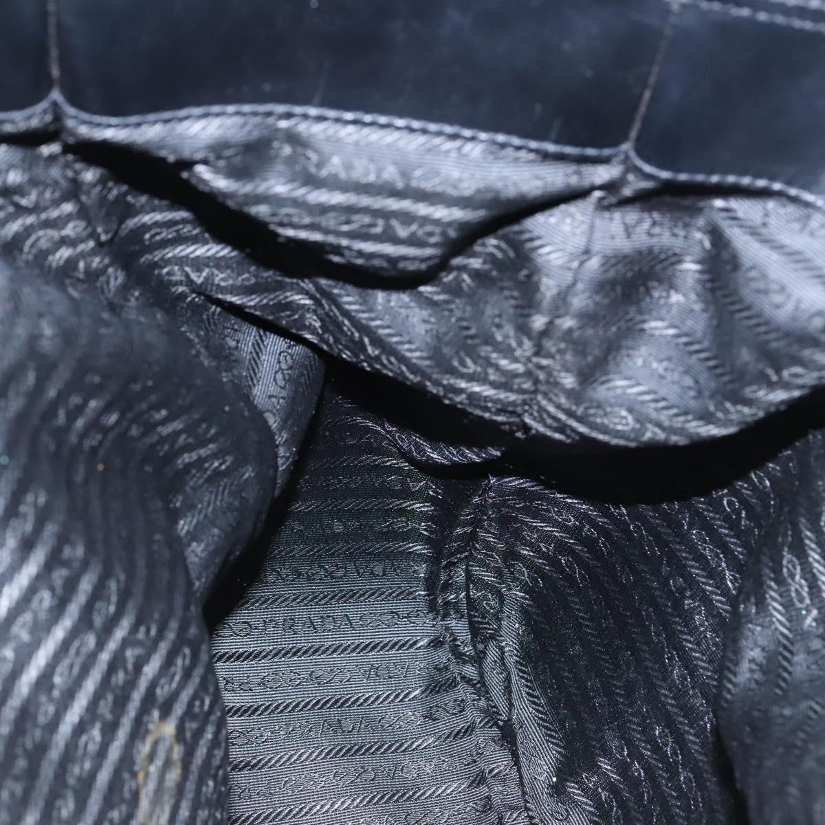 PRADA Tote Bag Canvas Beige Auth bs23380