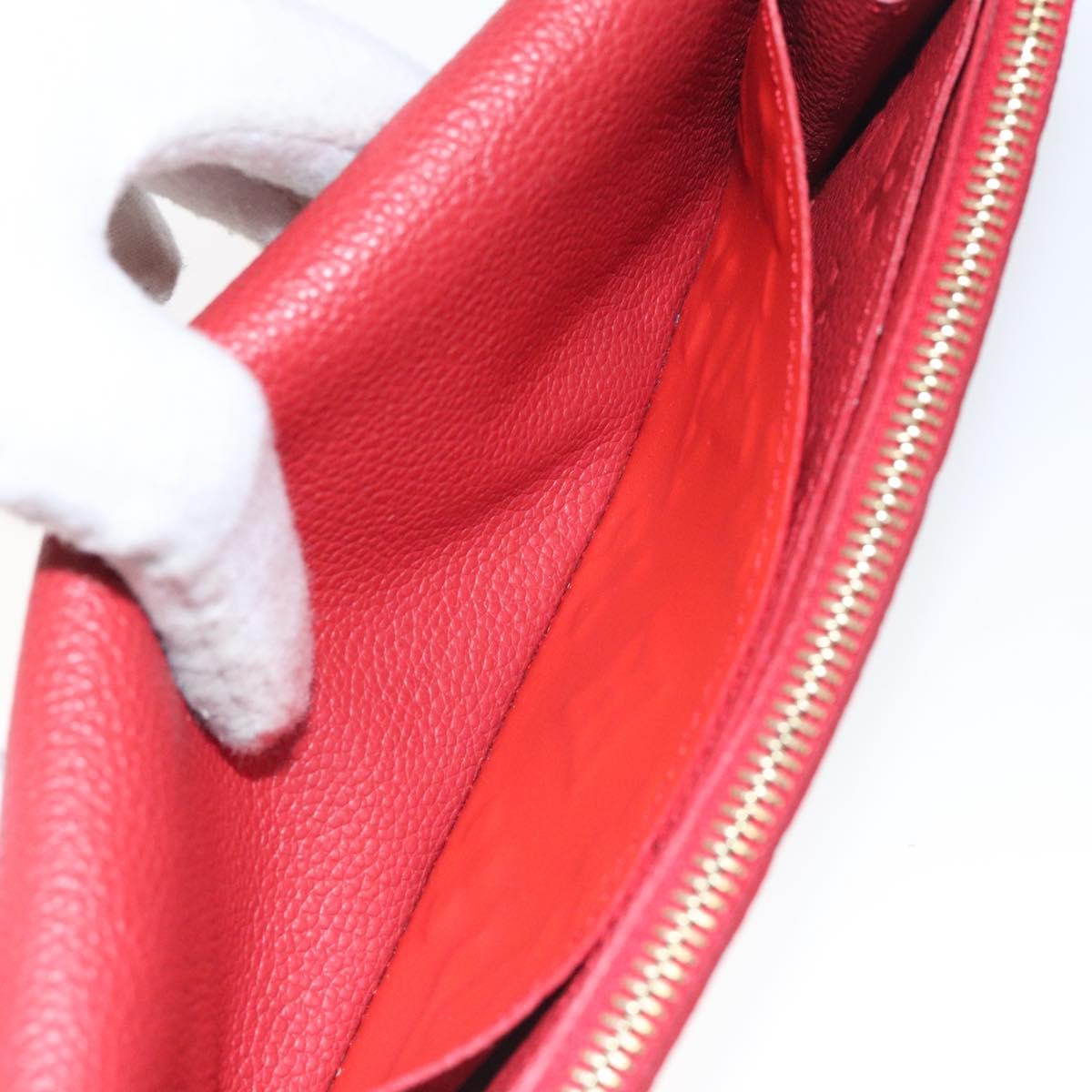 LOUIS VUITTON Empreinte Portefeuille Emily Flower Wallet M68327 LV Auth bs23403