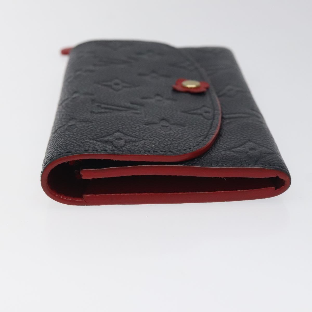 LOUIS VUITTON Empreinte Portefeuille Emily Flower Wallet M68327 LV Auth bs23403