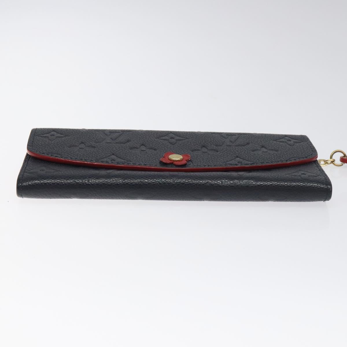 LOUIS VUITTON Empreinte Portefeuille Emily Flower Wallet M68327 LV Auth bs23403