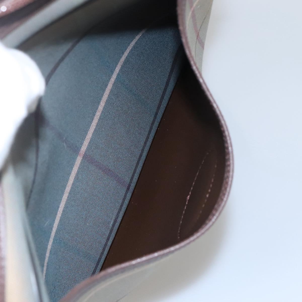 Burberrys Nova Check Shoulder Bag Canvas Beige Gold Auth bs23437