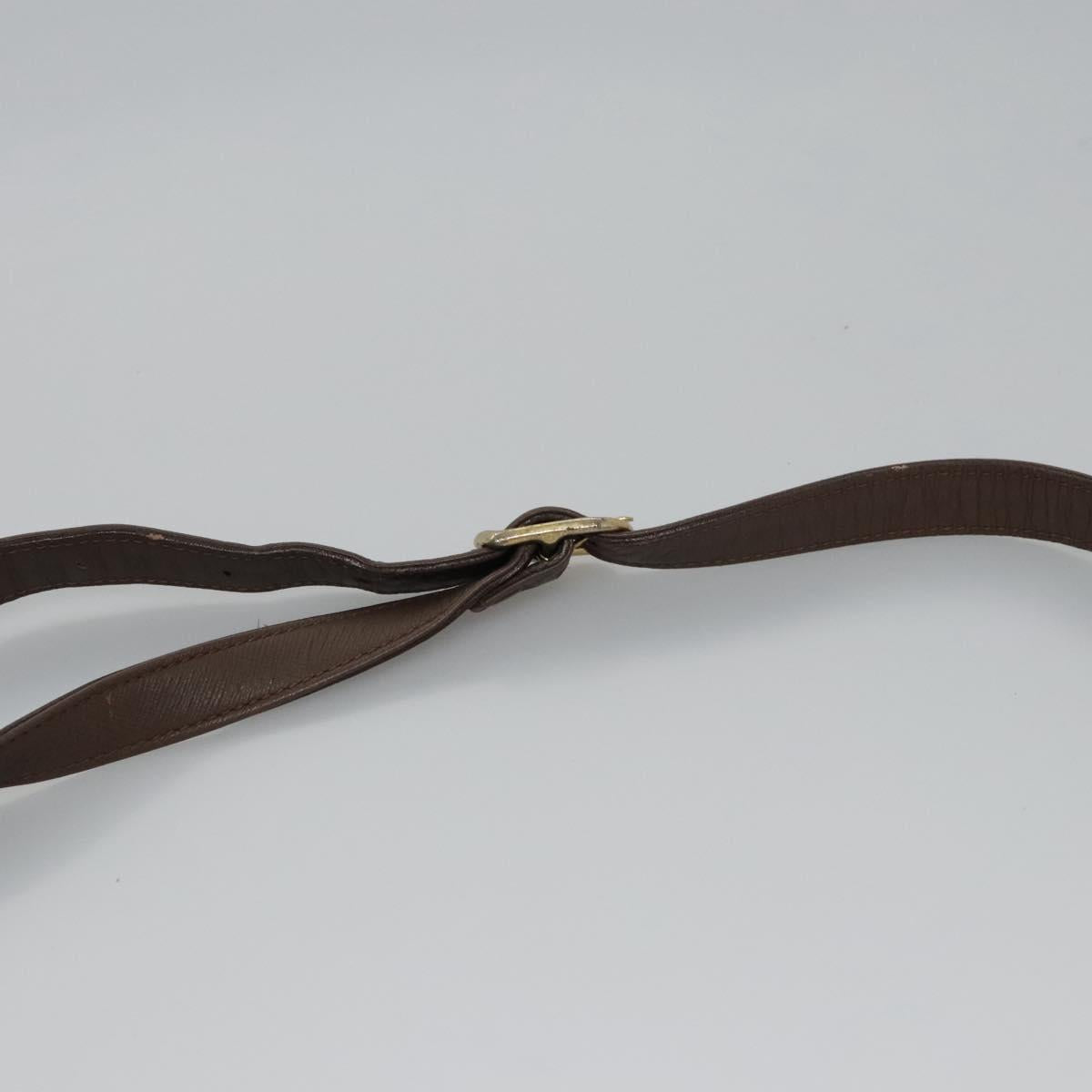 Burberrys Nova Check Shoulder Bag Canvas Beige Gold Auth bs23438