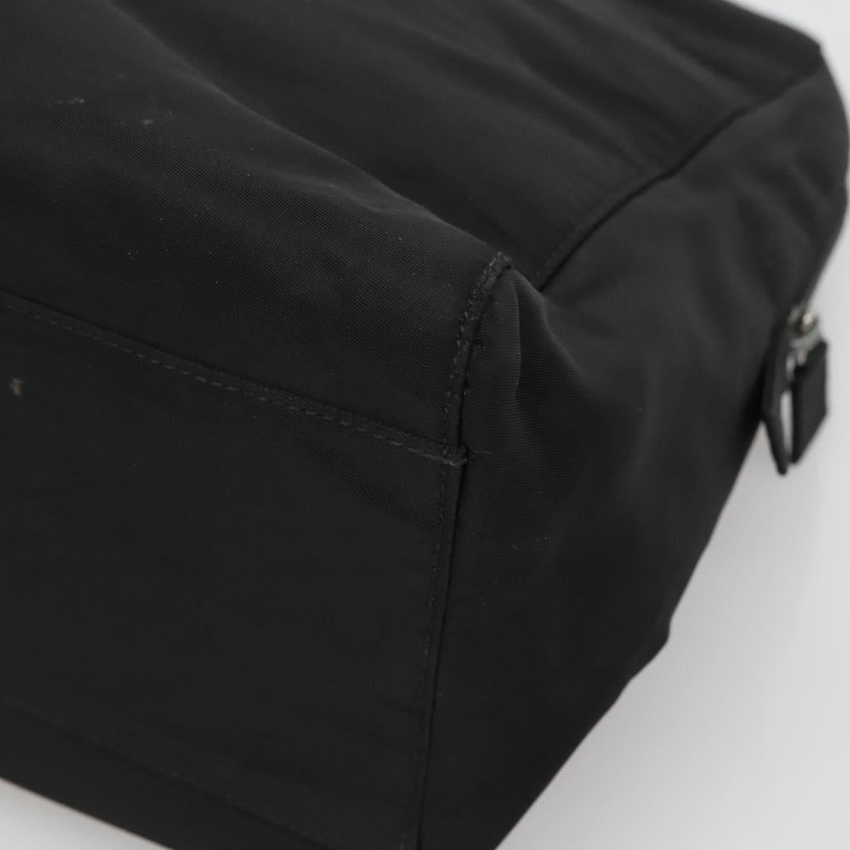 PRADA Hand Bag Black Silver Auth bs23459