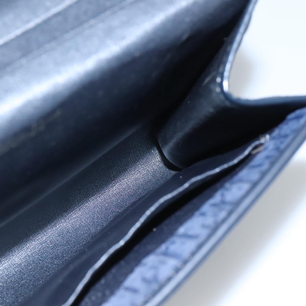 Christian Dior Trotter Canvas Shoulder Bag Navy Auth bs23493