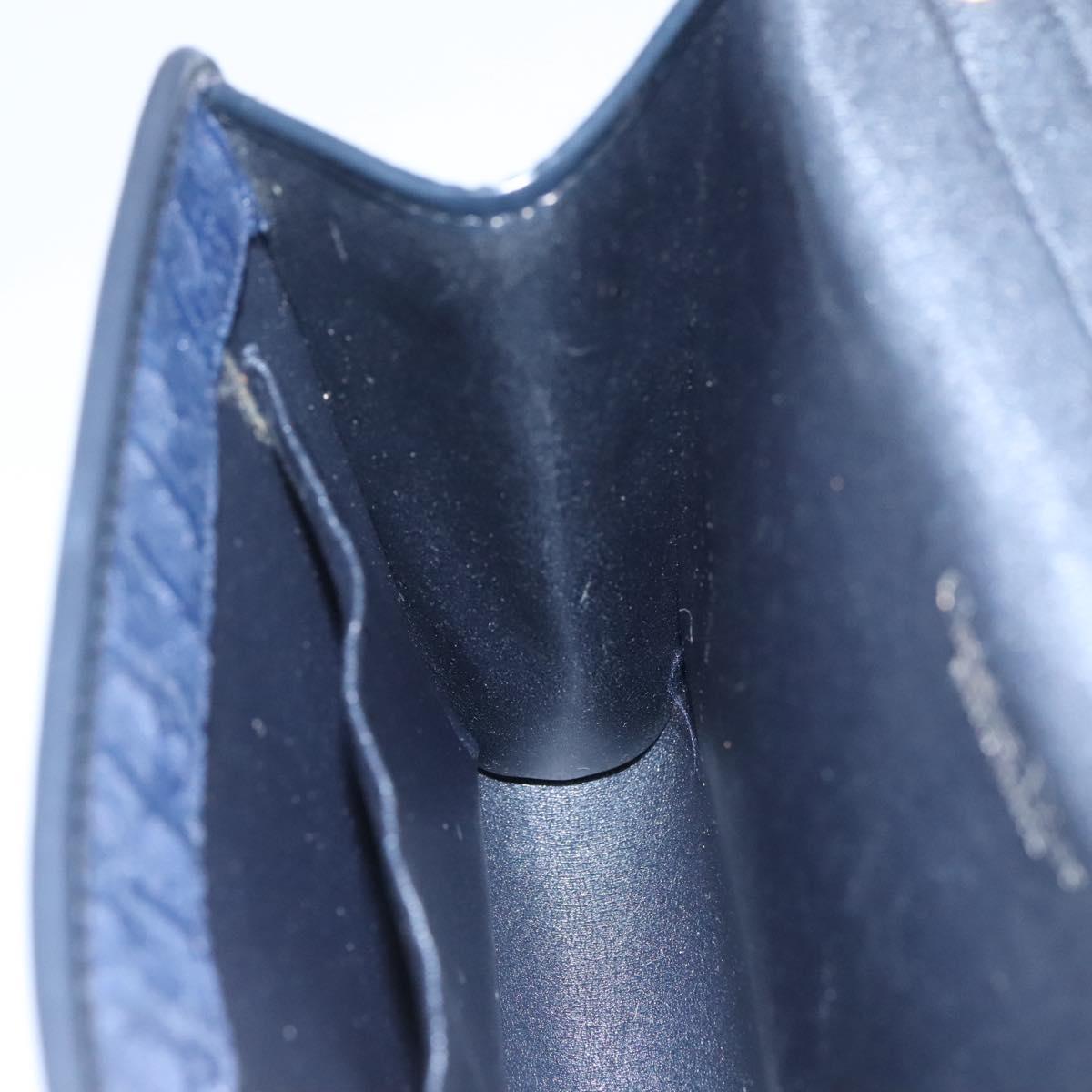 Christian Dior Trotter Canvas Shoulder Bag Navy Auth bs23493