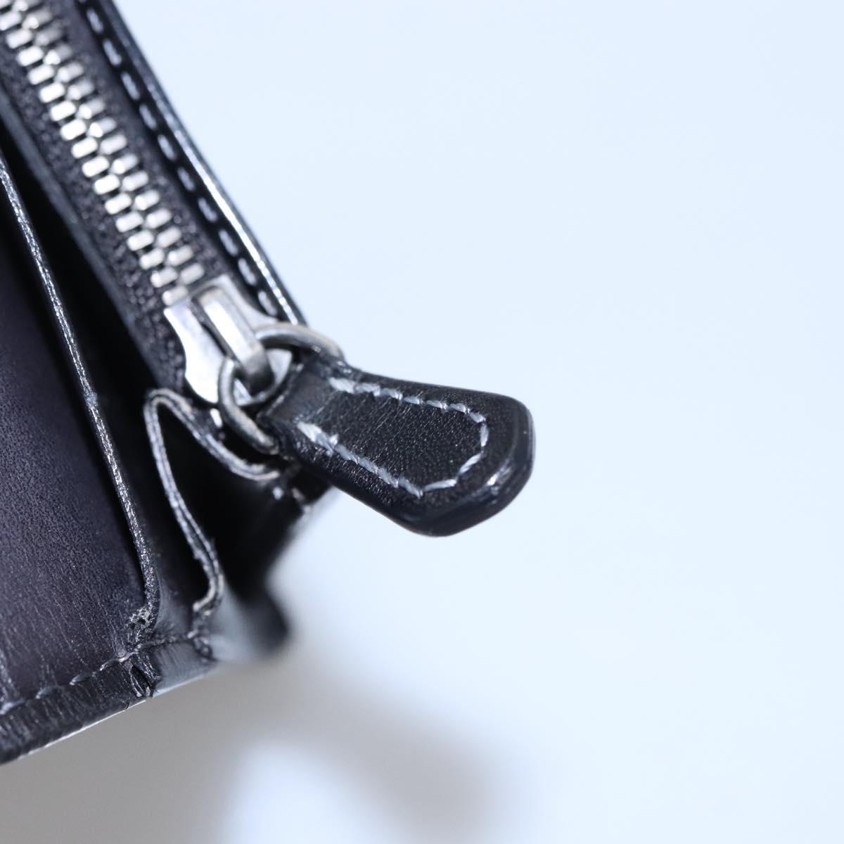 Berluti Long Wallet Leather Black Auth bs23508