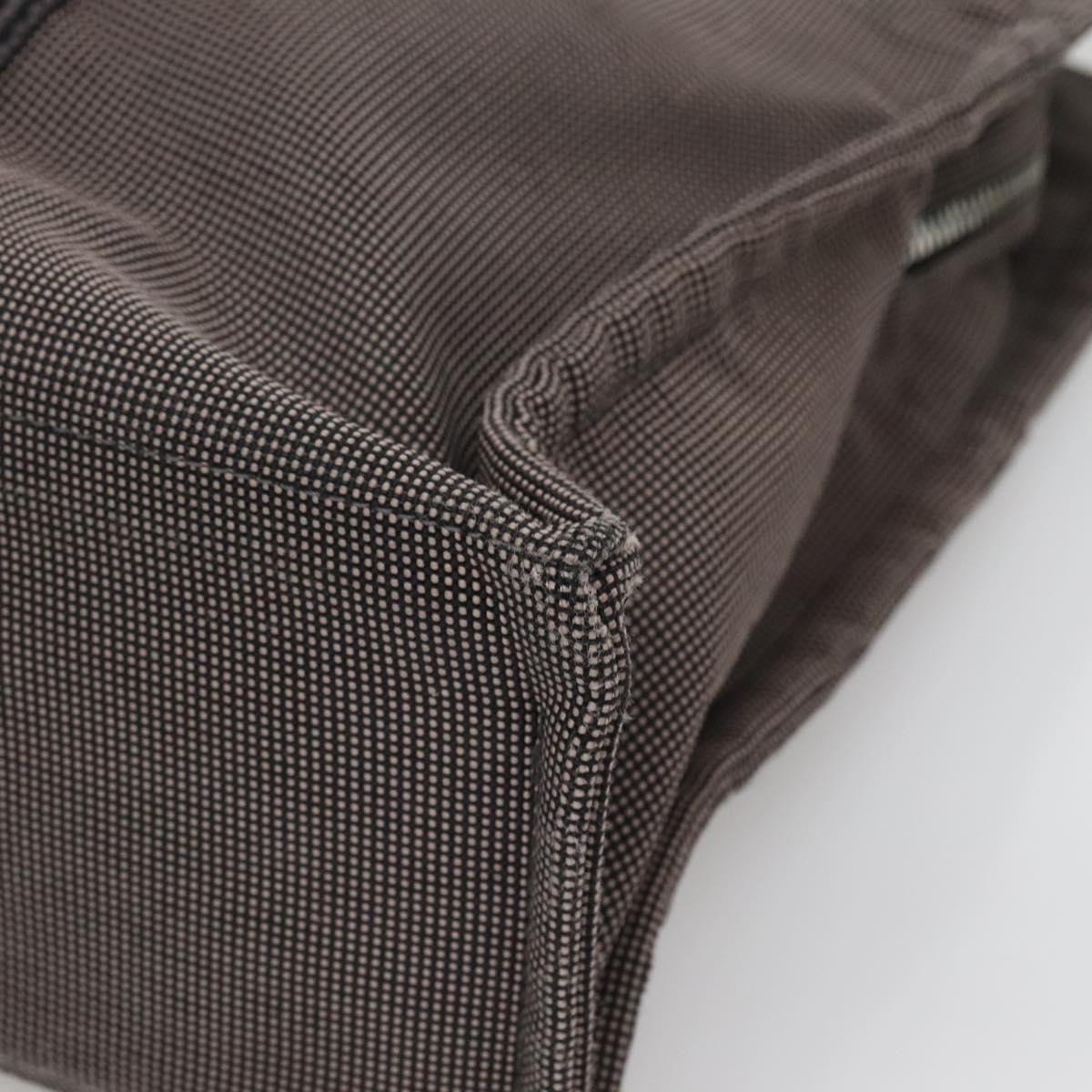 HERMES Her Line MM Tote Bag Canvas Gray Silver Auth bs23512